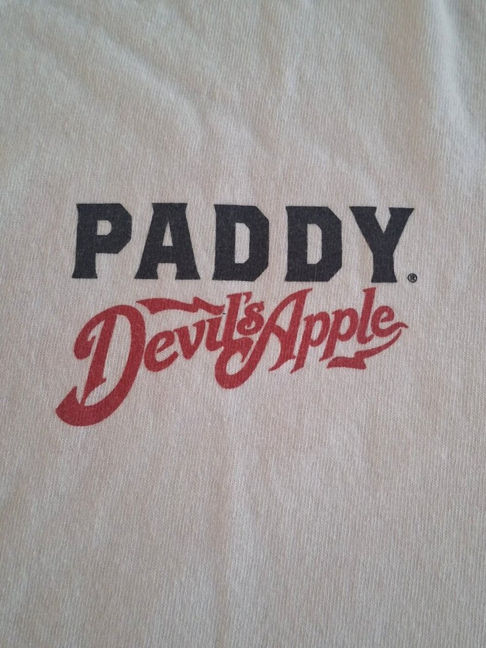 T Shirt Paddy Devil's Apple Irish Whiskey Liqueur Adult Size XL Extra Large